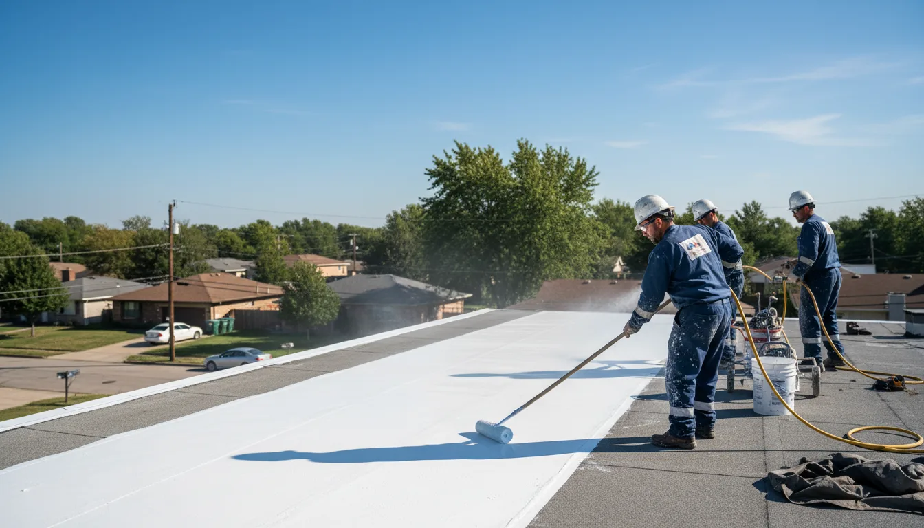 Commercial roof coating in Utica, MN near me